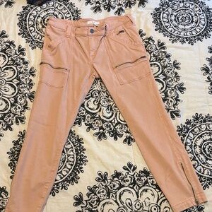 Joie Women's Park Cargo in Soft Pink with Zipper Details